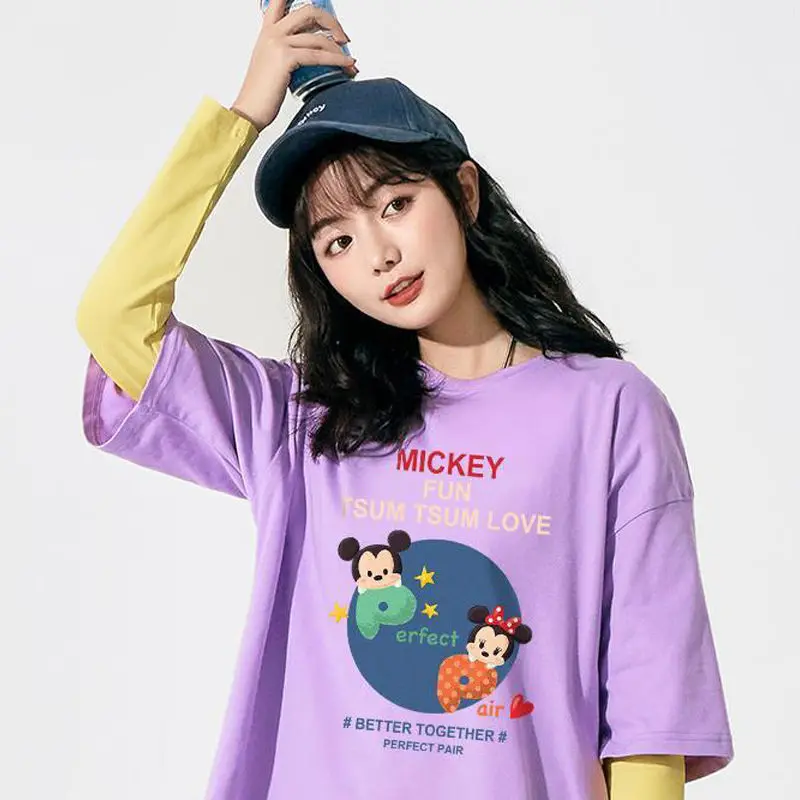 Женская свободная футболка с короткими рукавами оранжевая дизайнерская рубашка