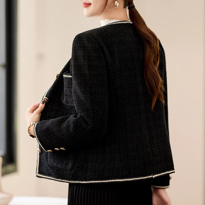 Черная изящная верхняя одежда женские короткие шорты 2024 весенне-осенний новый