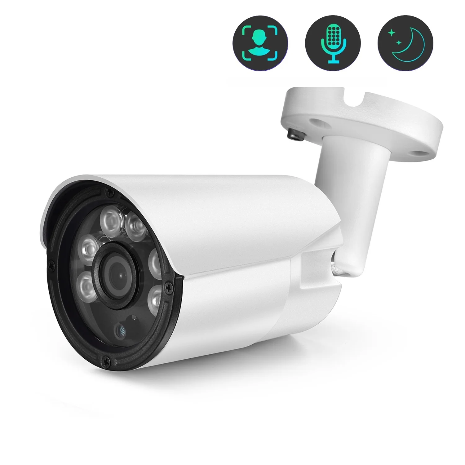 

IP-камера AZISHN H265, 8 Мп, 5 Мп, HD, 4K, с функцией распознавания лица