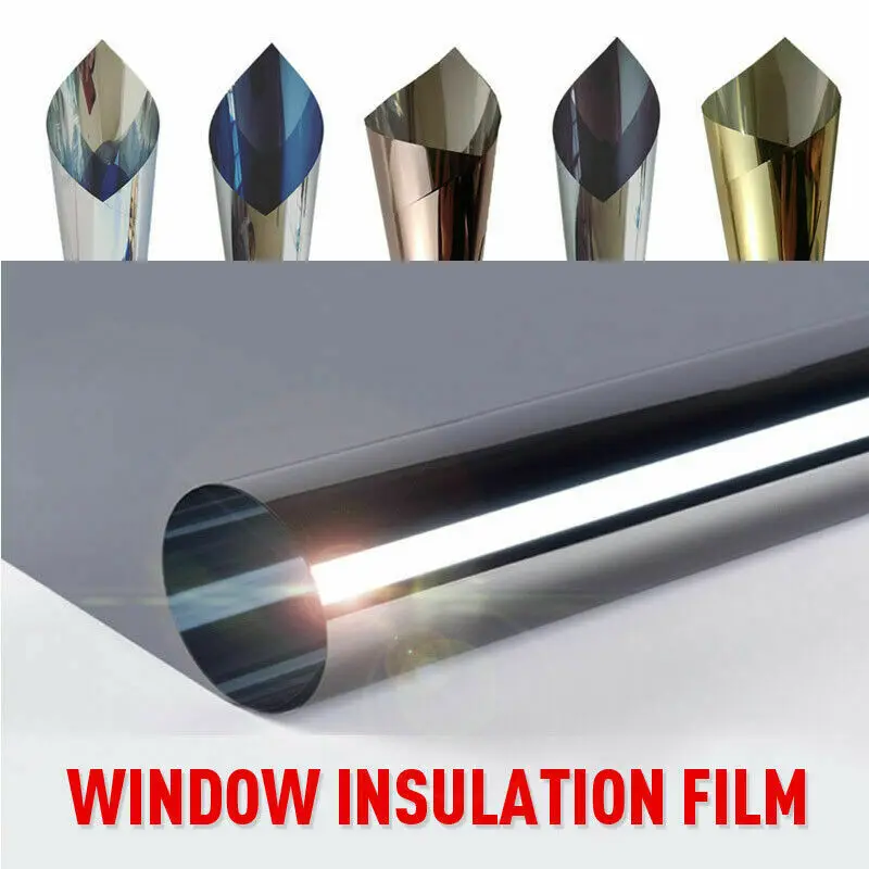 

Mul-size One-way Mirror Window Film Privacy Glass Vinyl Self Adhesive Solar Film Heat Control Sticker Sun Blocking Window Tint