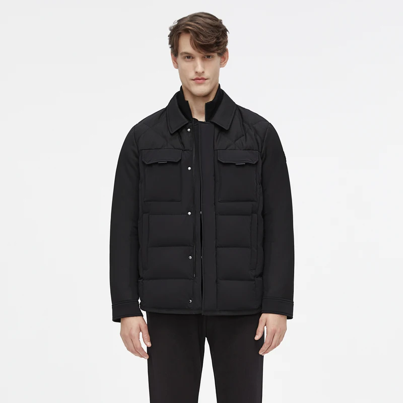 BOSIDENG зимняя мужская куртка в деловом стиле умная повседневная одежда с гусиным