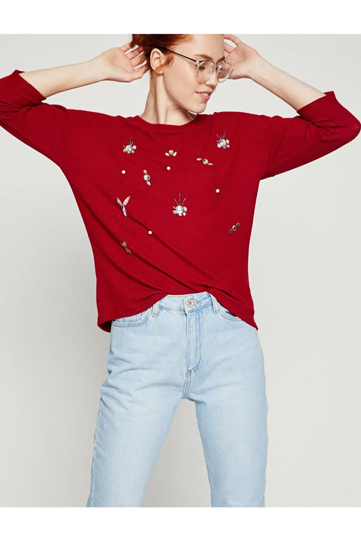 

Female Purple Sweater Traf Sweater Cardigan Tops Pullover Sweatshirt for Women 2981056