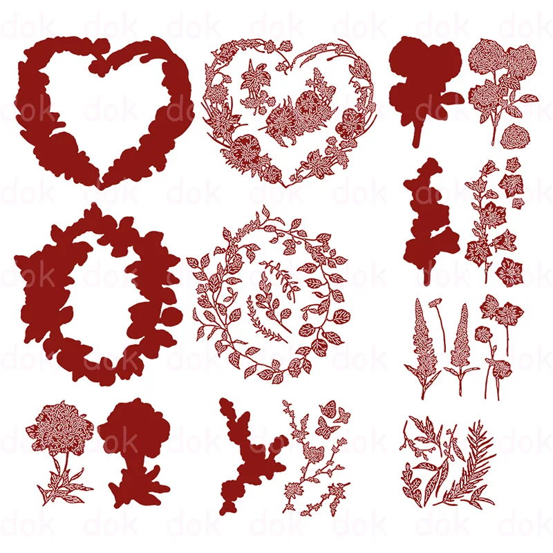 

Metal Cutting Dies Stencils For DIY Scrapbooking Decorative Embossing Handcraft Cutting Template Ring-a-ring-a-posy Collection