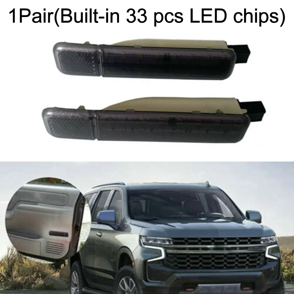 

2x Door Panel Courtesy LED Light Plug And Play 15021517 15021518 12V Smoked Lens High Quality Car Lights Accessories