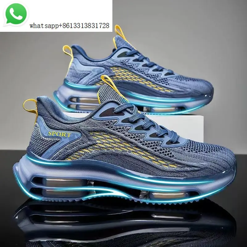 Men's shoes 2023 air cushion running shoes trend anti-slip shock absorption leisure sports shoes summer dad tide shoes