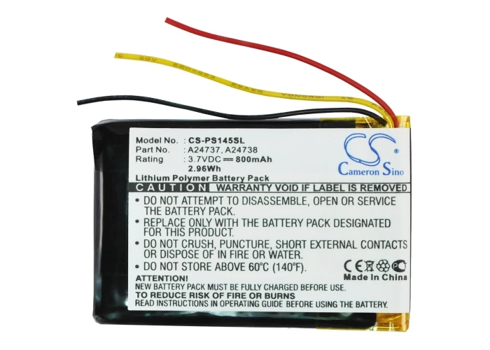Фото Аккумулятор Cameron sino 800 мАч для Philips GoGear SA6037 SA6045 SA6044 SA6145 SA6087 978733201021 A24737 A24738 №1
