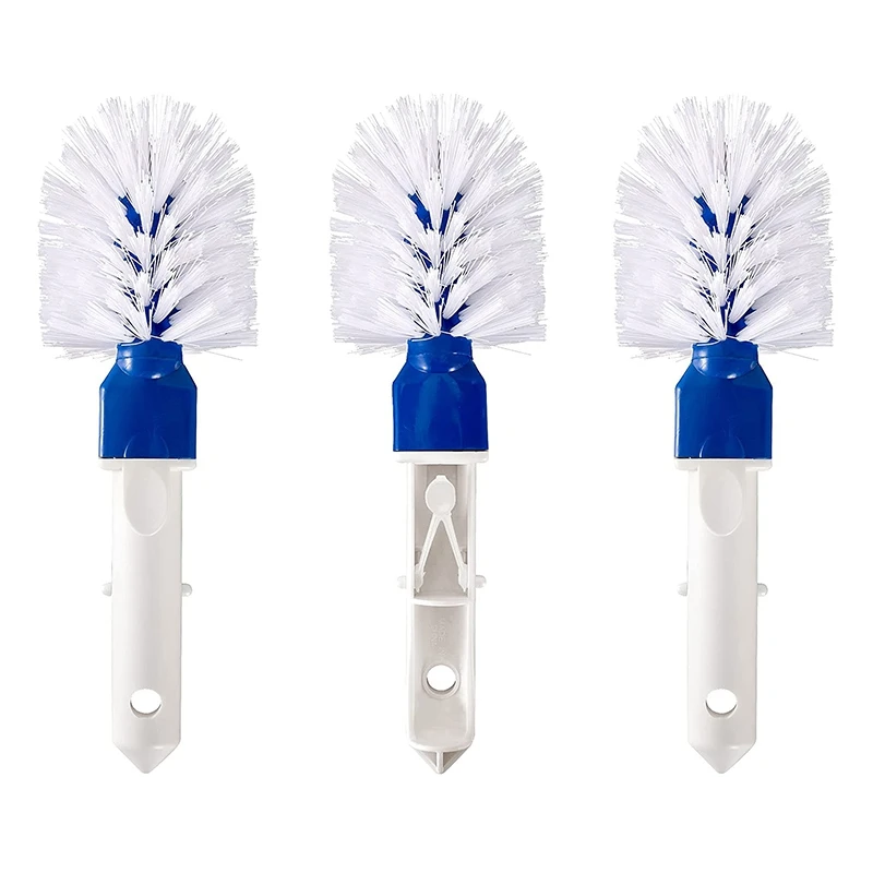 

Hot XD-3Pcs Swimming Pool Corner Brush- Pool Step Cleaning Round Brushes For Above-Ground And In-Ground Pool Hot Tub Spa