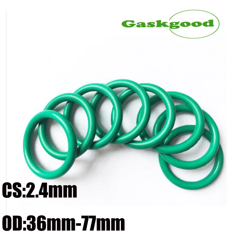 

10/5Pcs Fluororubber O-Ring FKM Sealing CS 2.4mm OD36mm-77mm O-Ring Seal Gasket Ringcorrosion Resistant Sealing