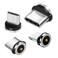 3 pcs magnetic plug magnetic charging cable adapter 8 pin micro usb type c magnet connector for iphone xiaomi sumsung huawei