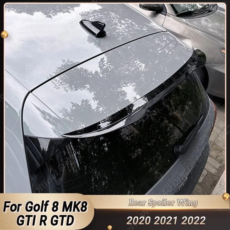 

Car Rear Roof Spoiler Wing Lip Body Kit Tuning For VW Volkswagen Golf 8 MK8 GTI R GTD 2020 2021 2022 Racing Spoiler Accessories