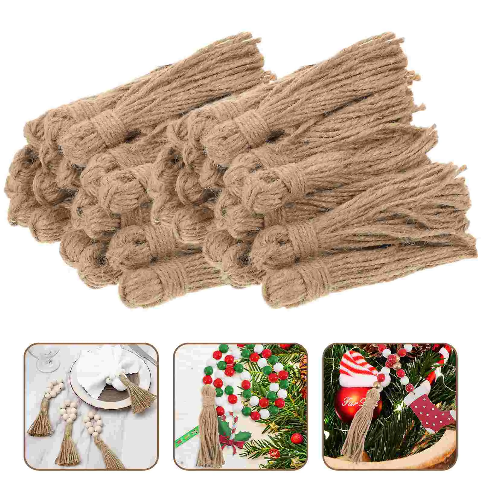 

Tassel Hemp Rope Diy Pendant Tassels Decor Accessories Decorations Hanging Ornament Bead Stringcrafts