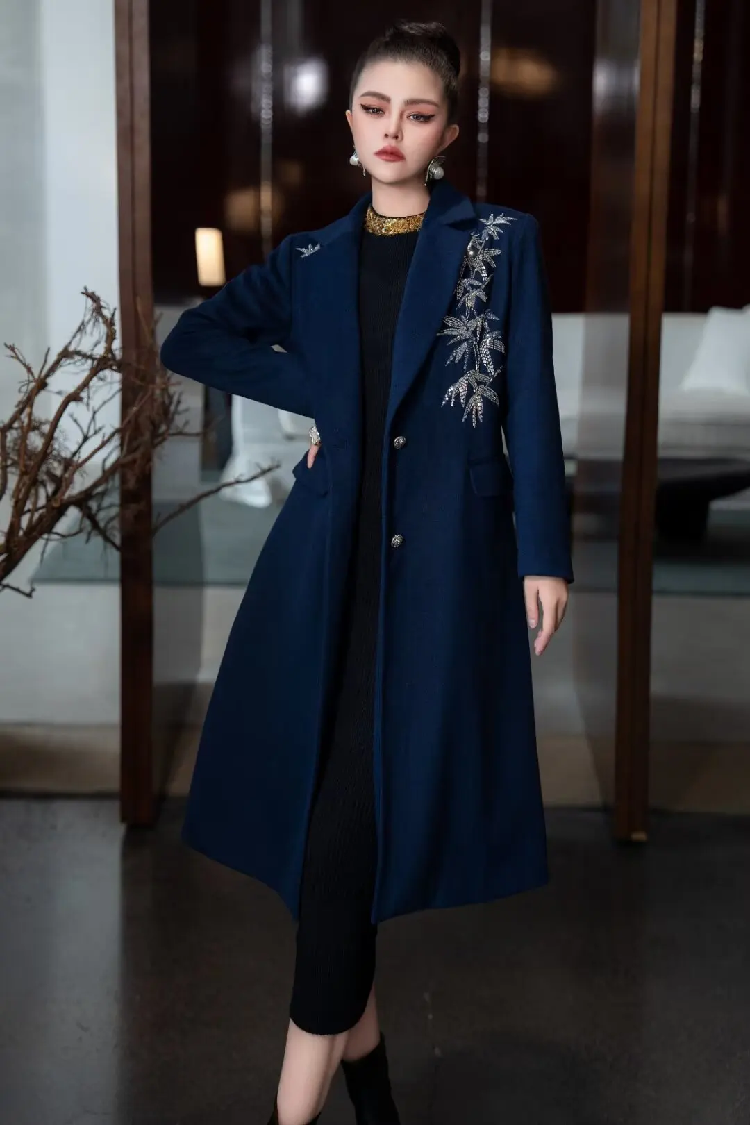 SEQINYY Элегантный плащ на весну и осень новый модный дизайн женское подиумное