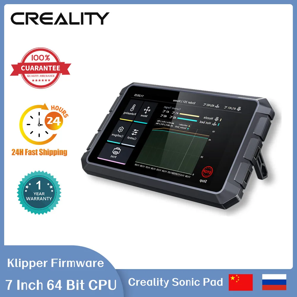 

Creality Sonic Pad 7 Inch RAM 2G ROM 8G 64 Bit Klipper Firmware Printing Speed Up Model Real Time Preview New Upgrade
