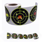 100200 шт. в рулоне, самоклеящиеся брызги-брызги, реактивные (цветные удары), 3 дюйма7,50 см, наклейки для стрельбы, цели (Bulls-eyes)
