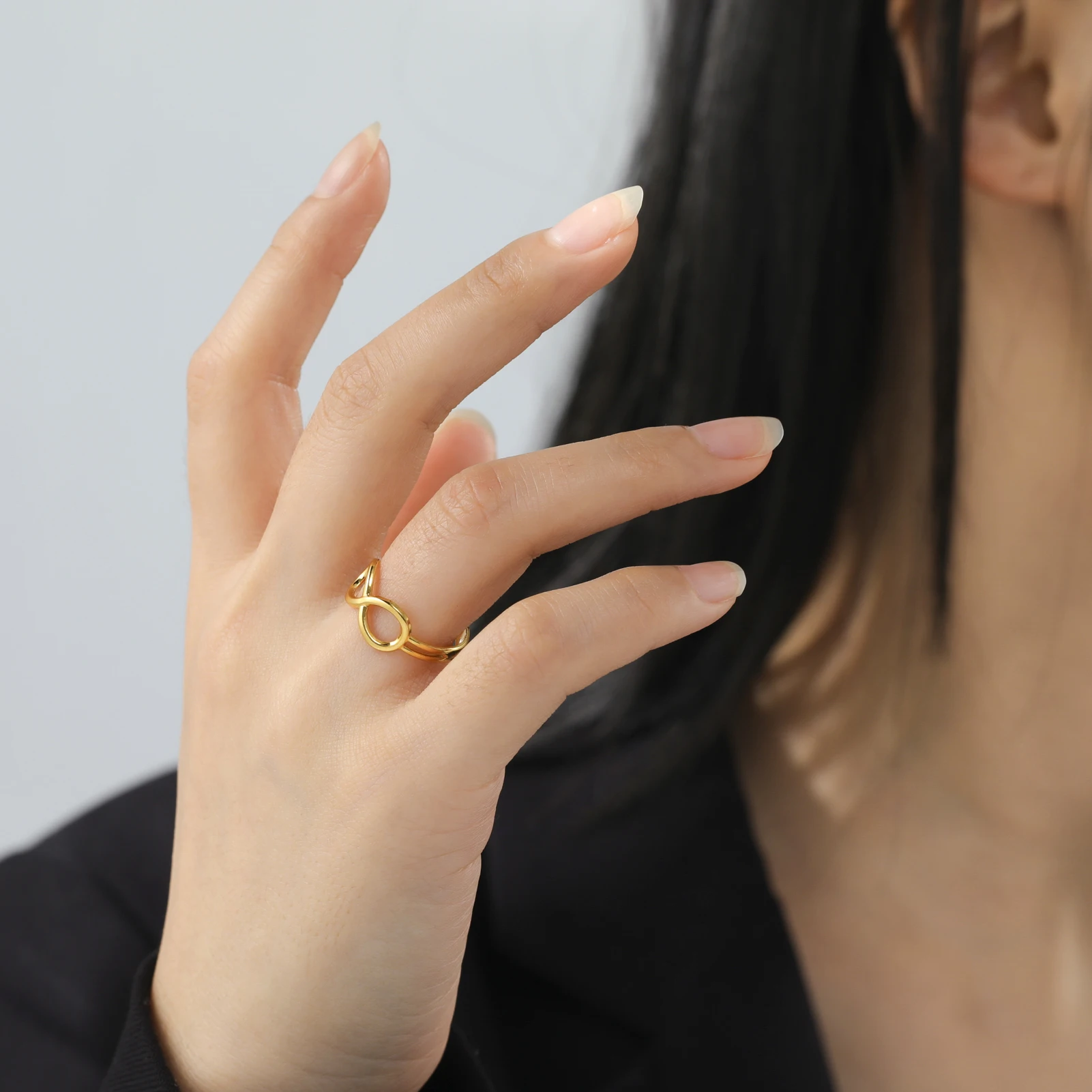 Skyrim Модные кольца на палец из нержавеющей стали классическое бесконечное