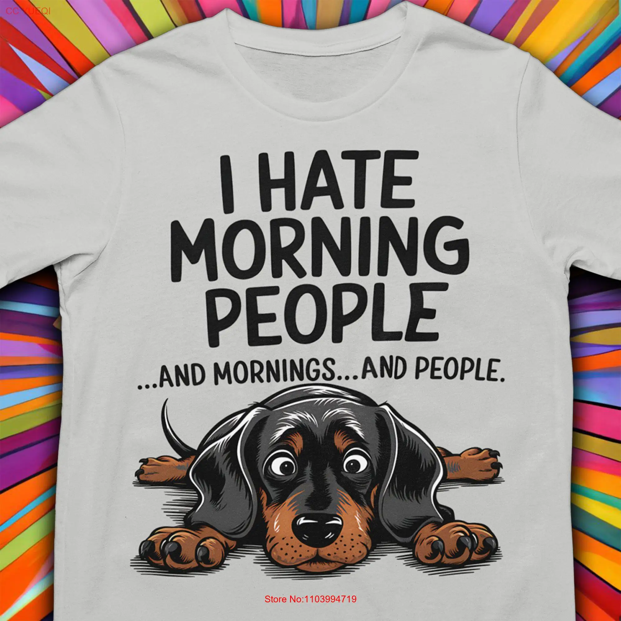 Футболка с таксой ранние люди забавная шутка Doxie Винер щенок лицо милые длинными