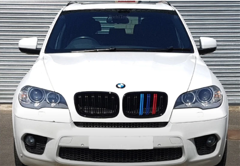 Автомобильная глянцевая черная Решетка переднего бампера для BMW X5 E70 2007-2013 X6 E71 E72