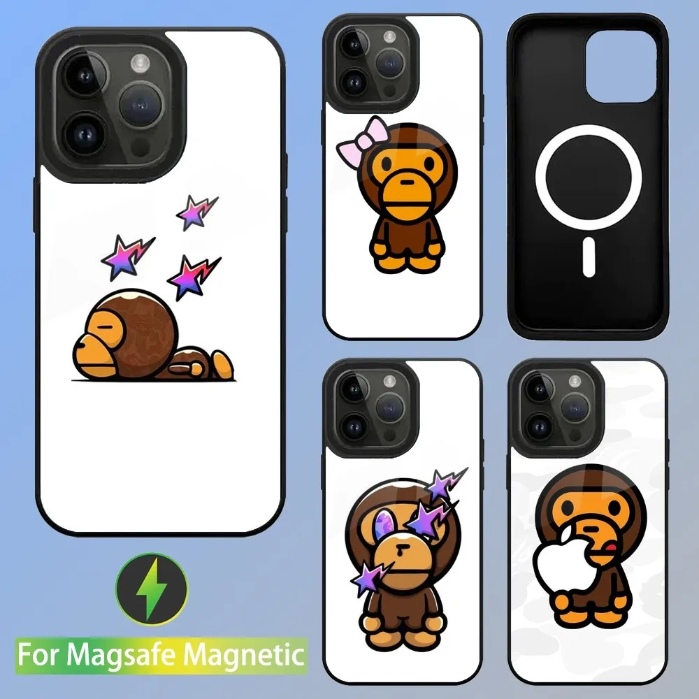 Модный чехол для телефона B-Baby-milos iPhone 15 14 13 12 11 Plus Pro Max Mini Magsafe магнитная