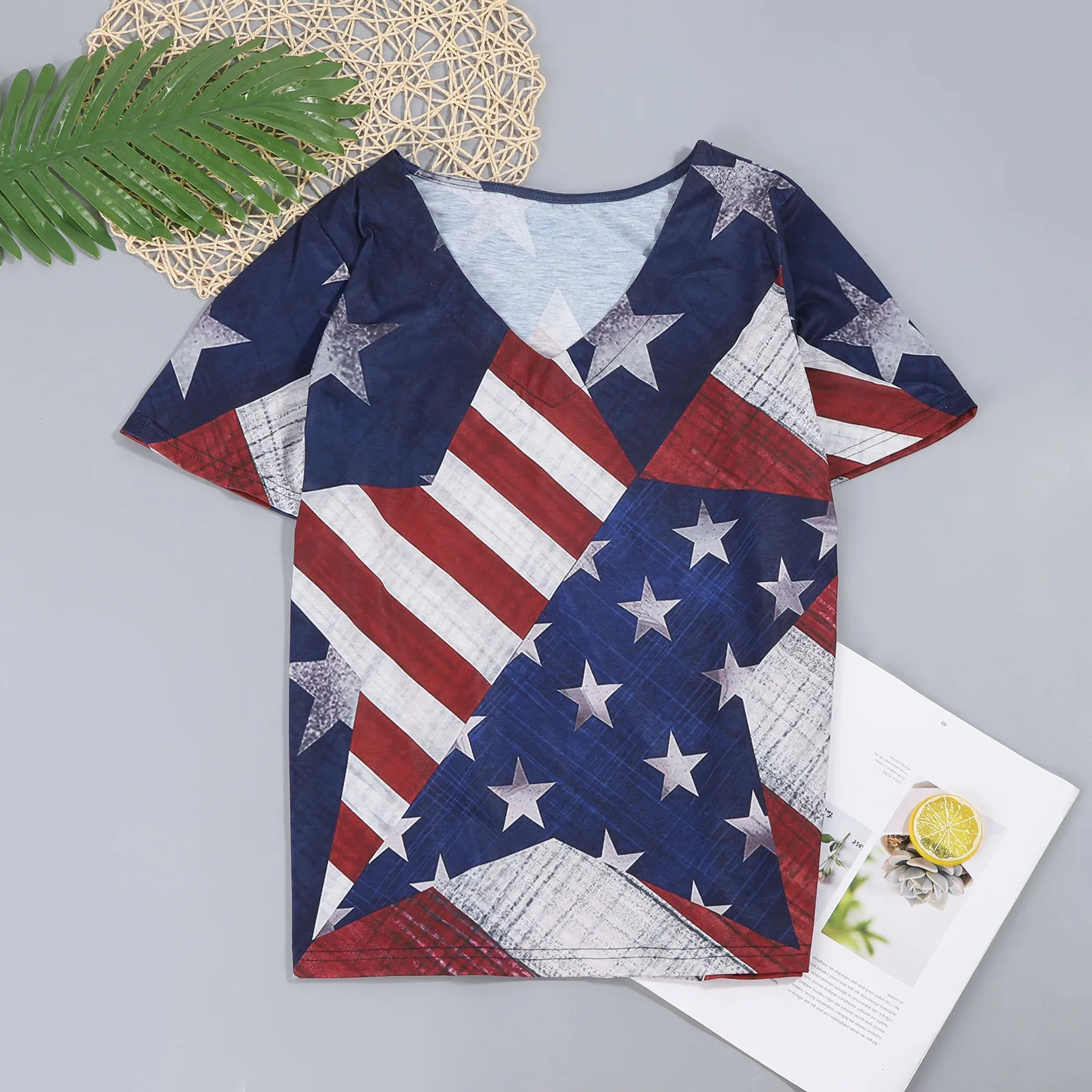 

Women Short Sleeve T Shirt T-shirt Polyester Printing Daily Ladies Womens Tops Elbow Length Sleeves