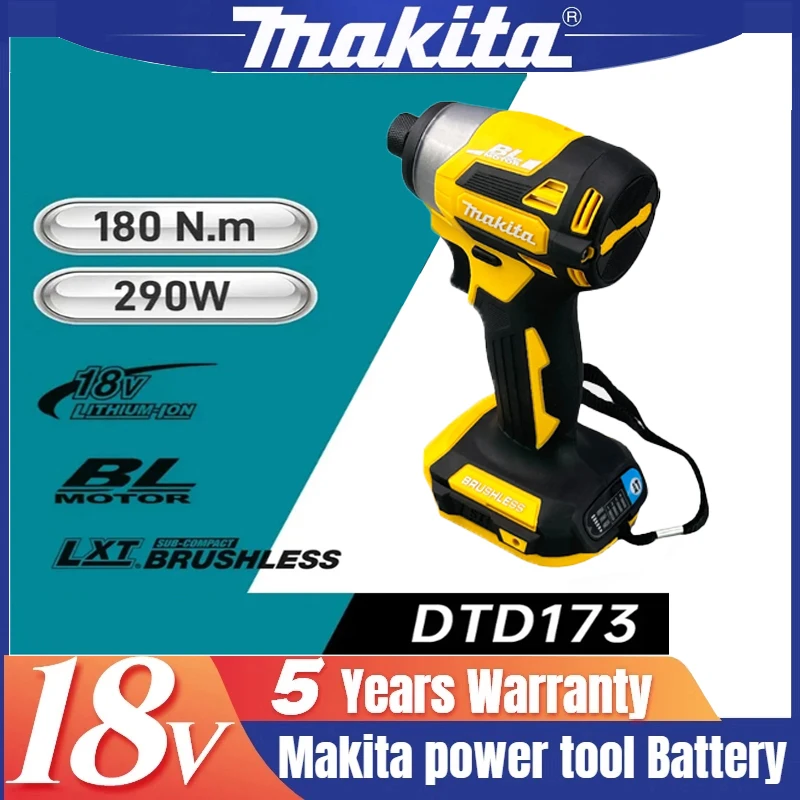 Original DTD173 Makita 18V 6Ah battery bl1850b BL1850 bl 1860 bl1830 bl1815 bl1840 LXT400 for makita tools drill