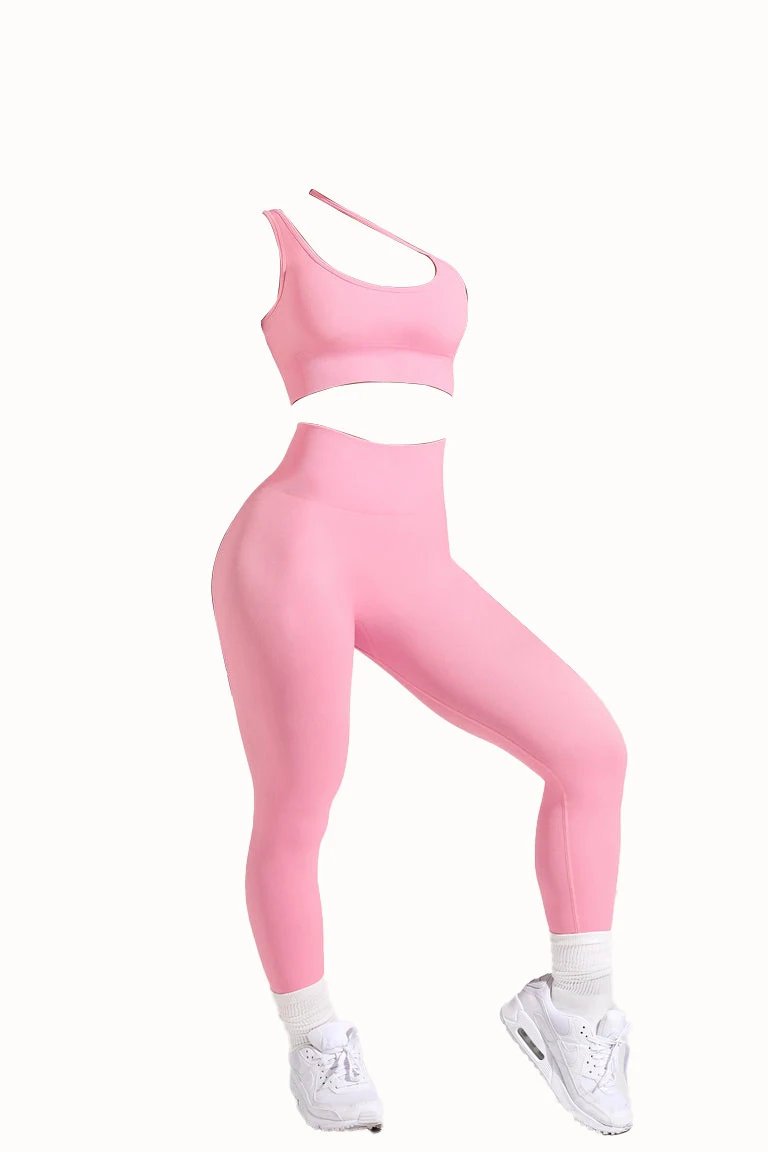 

CHRLEISURE бесшовный костюм для йоги трикотажный спортивный комплект красивый бюстгальтер для бега через плечо спортивный жилет для фитнеса дл...