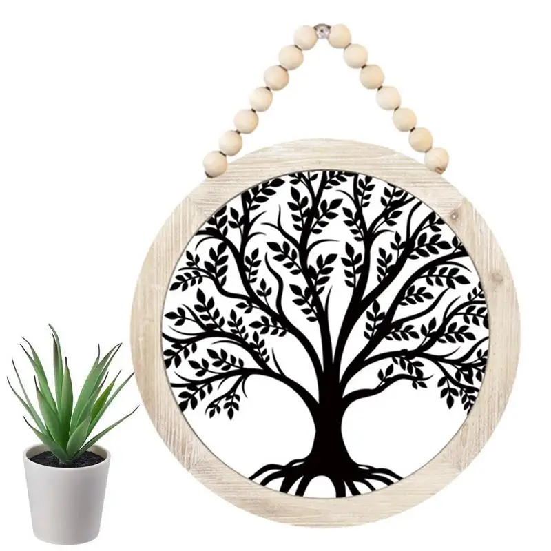 

Metal Tree Wall Decor Wrought Life Tree Wall Ornament Wrought Iron Ornament Home Decor Hollowed Out For Living Room Bedroom