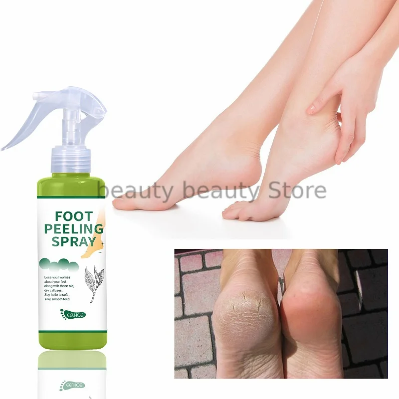 

100ML Foot Peeling Spray Natural Green Tea Essence Pedicure Moisturizing Hands Dead Skin Exfoliator Mask Whiten Foot Care