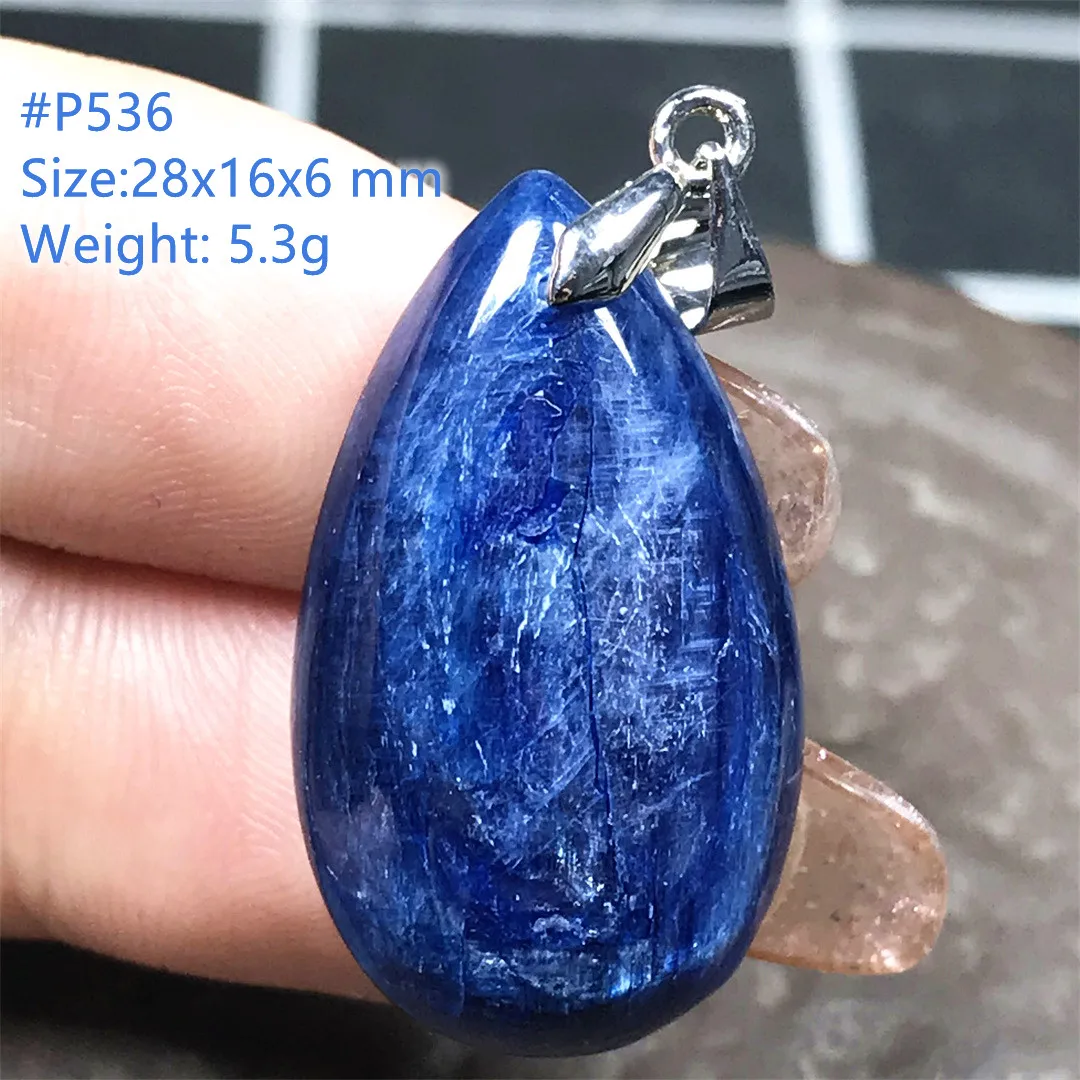 

Топ натуральный Королевский Синий Кианит подвеска ювелирные изделия для женщин мужчин лечебный подарок хрустальный камень капля воды буси...