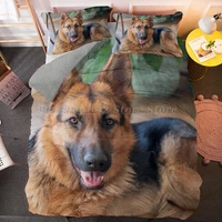 euro size pet dog bedding set german shepherd animal duvet cover 23pcs bedclothes pillowcase quilt comforter covers