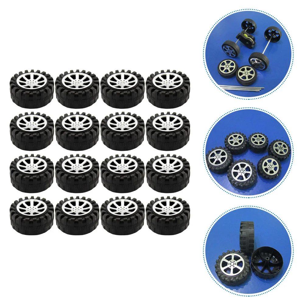 

40 Pcs Toy Wheel Plastic Playthings Kid DIY Remote Control Trucks Helicopter Little Toys Wheels Toddler Rc Helicopters Kids