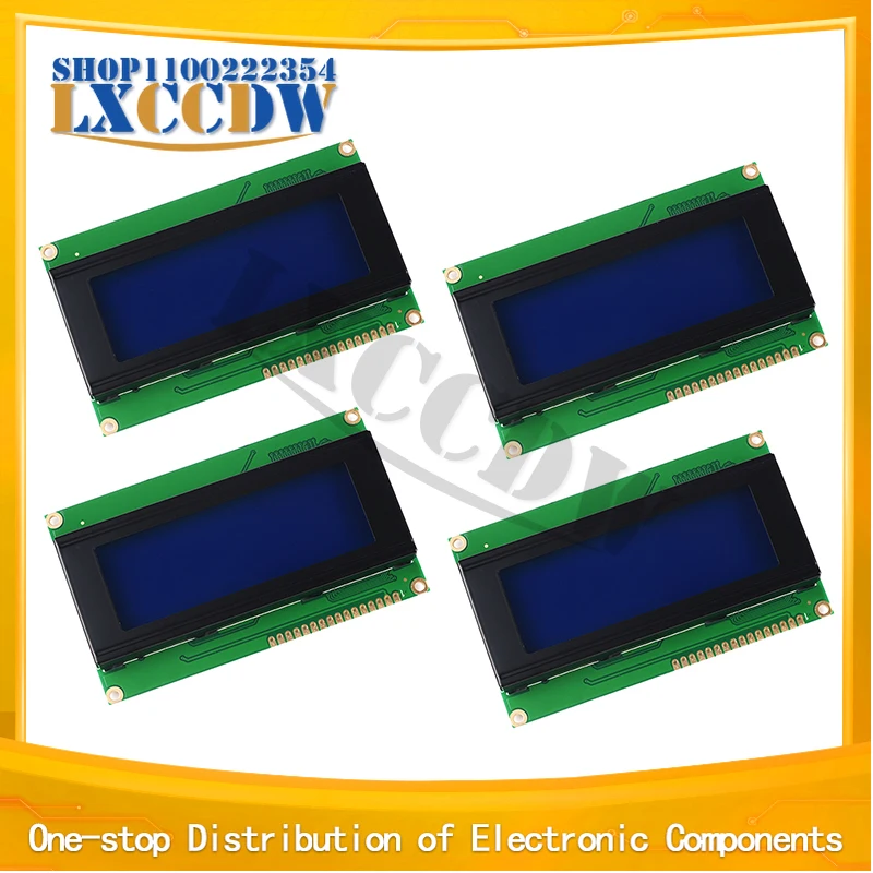 

1pcs LCD Board 2004 20*4 LCD 20X4 5V Blue screen blacklight LCD2004 display LCD module LCD 2004 new