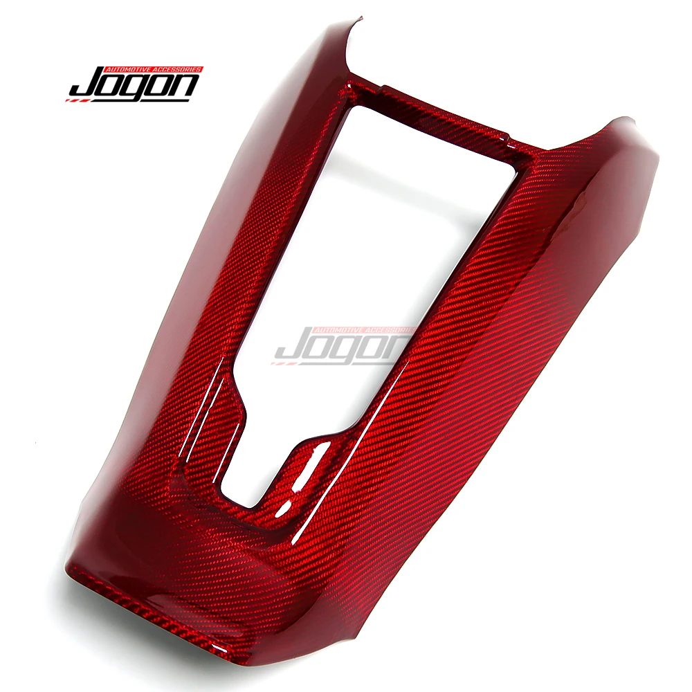 RED углеродное волокно внутренняя крышка динамика заднего сиденья автомобиля