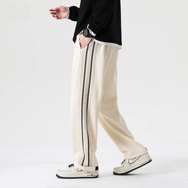 Мужские абрикосовые спортивные брюки мужские Модные брендовые на весну и осень