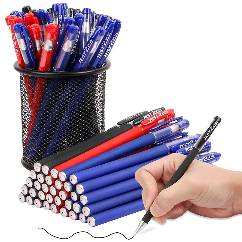 

23/35Pcs Gel Pens Set 0.5mm Red Blue Black Refill Ballpoint Pen Bullet Tip Students School&Office accessories Kawaii Stationery
