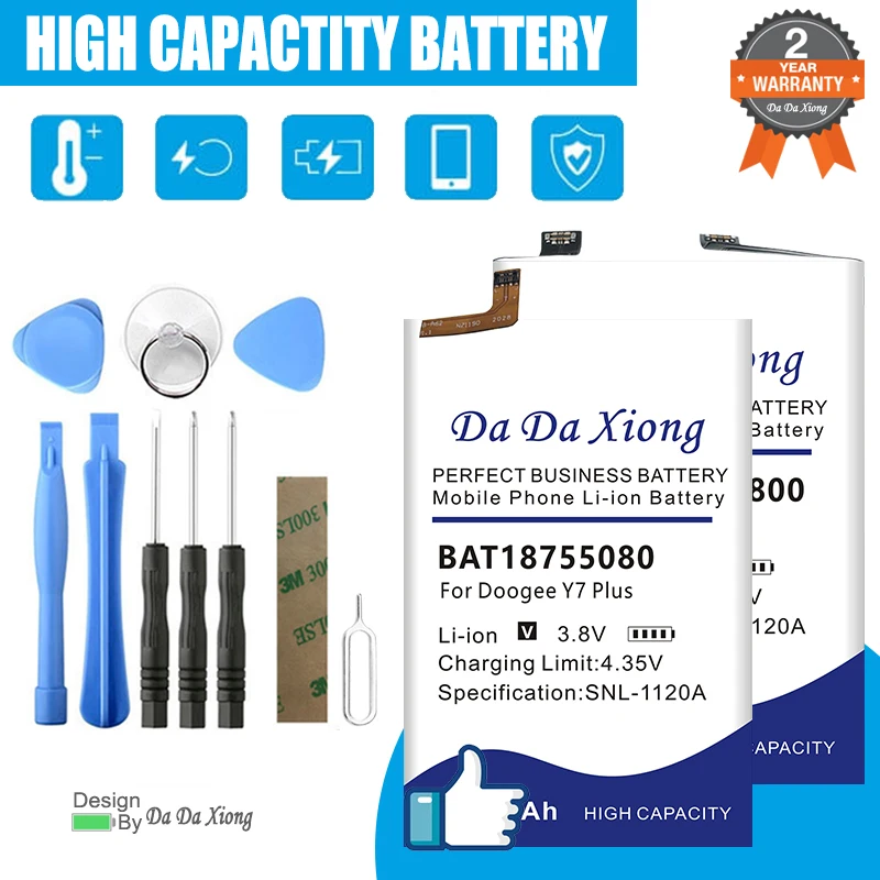 Высококачественная Флэшка для телефона, флэш-батарея, батарея для Doogee Y7, X20, V30, DG500C, DG580, DG800, флэш-батарея