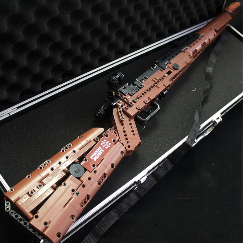 1025pcs Technical 98K Sniper Rifle Gun Model Building Blocks PUBG Military SWAT Weapon Bricks Toys for Children Gift - купить по