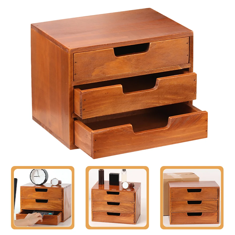 

Storage Benches File Cabinet Drawer Organizer Makeup Desk Drawers Solid Wood Display Case Wooden Sundry Filing cabinets