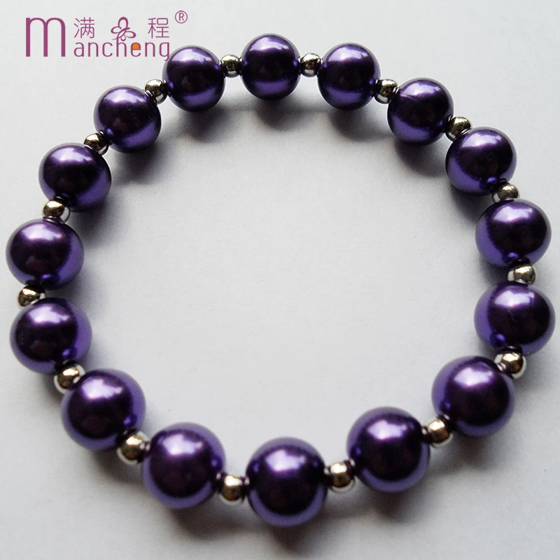 Щупальца Тики Романтический браслет на Хэллоуин Kralen Темно-фиолетовые жемчужные