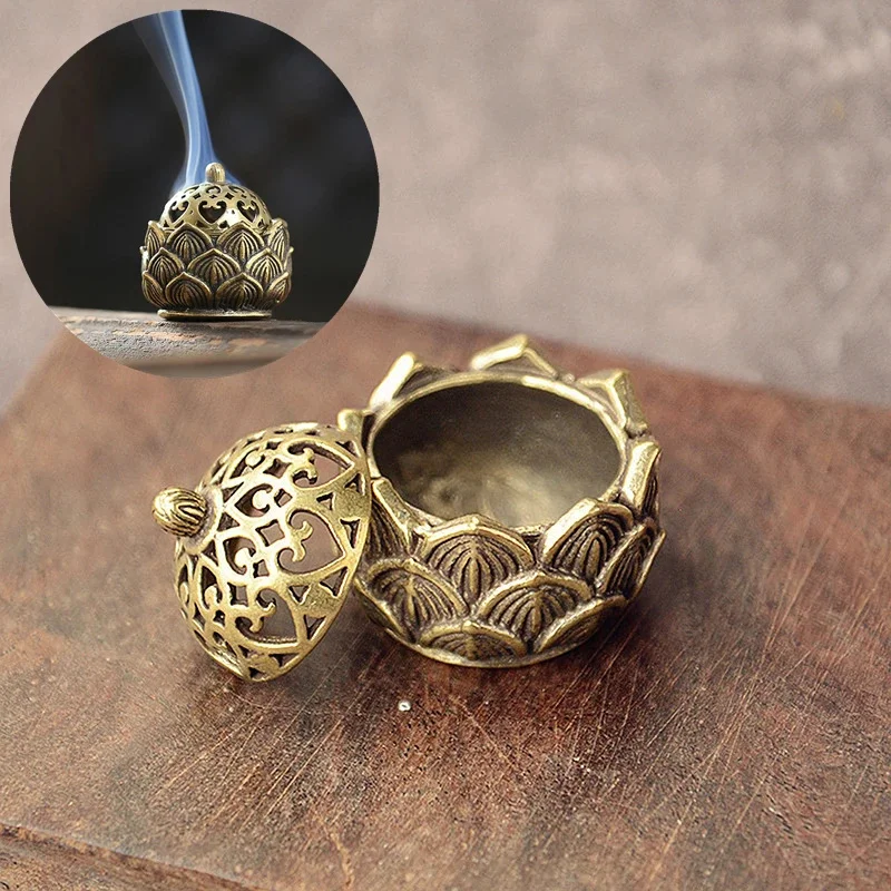 With Cover Sandalwood Cense Home Decoration