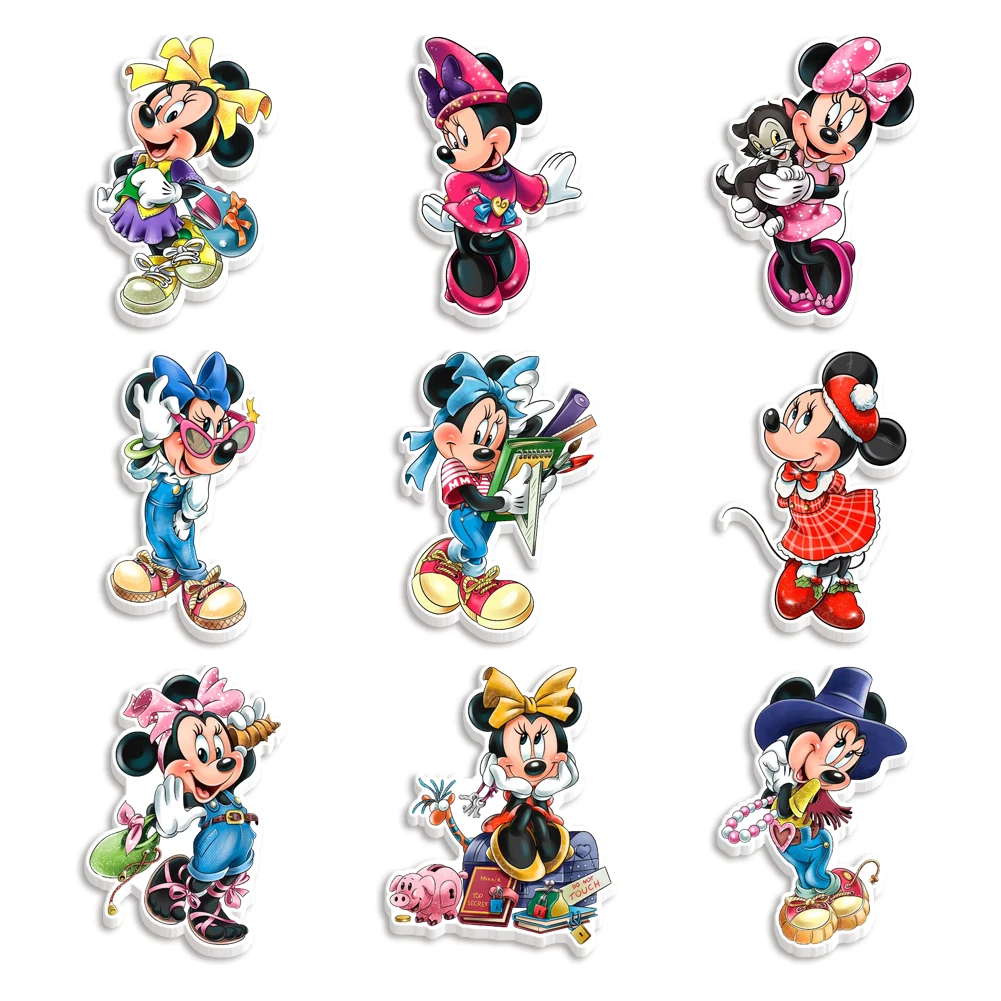 Минни Микки модная пинцесса косплей 9 шт./компл. печатная смола плоская задняя