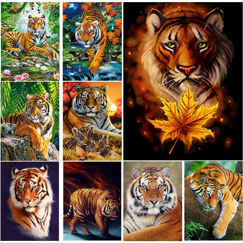 Алмазная живопись сделай сам домашний декор Животное тигра картина стразы