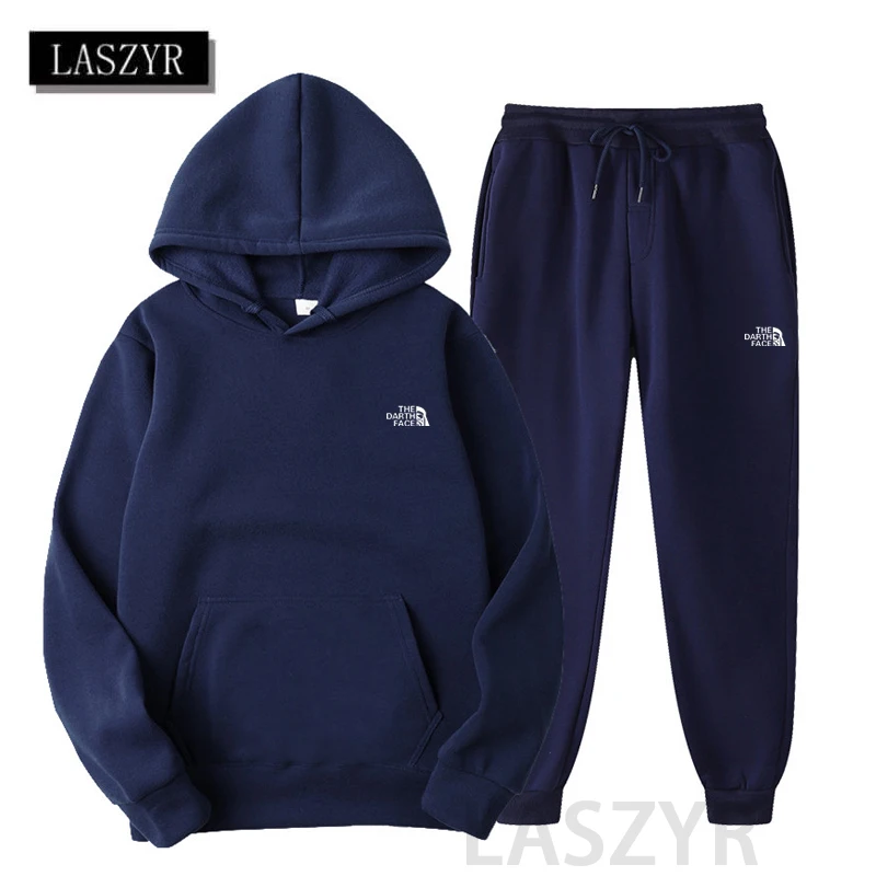 

New Autumn And Winter 2021 Men's Sports Suit Casual Loose And Comfortable Brand Sweater + Pants Two-piece Men