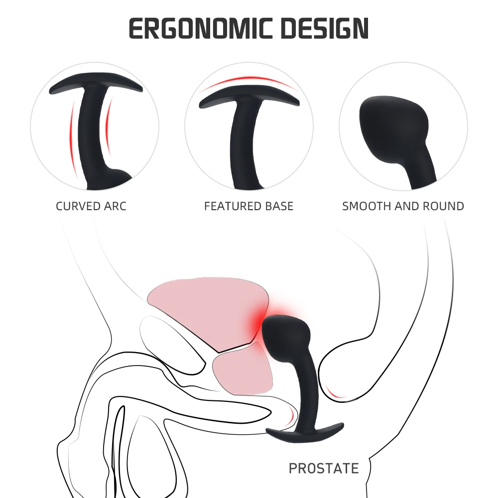 Анальная пробка в виде гриба секс-шоп Высококачественная силиконовая Мужской