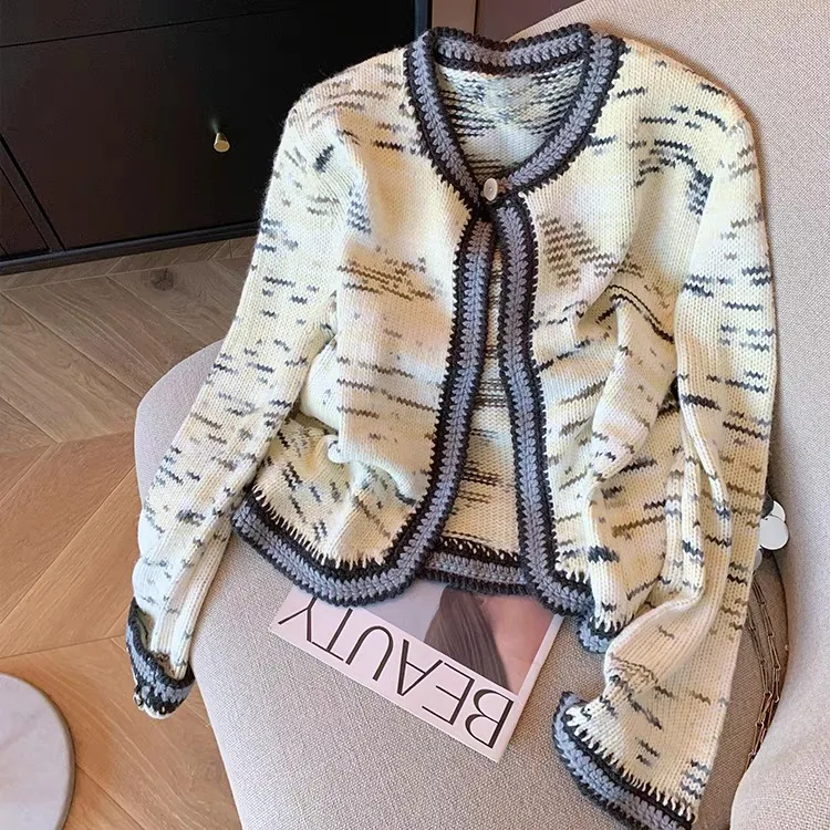 Осень-зима 2024 новый высококачественный универсальный ленивый стиль короткий