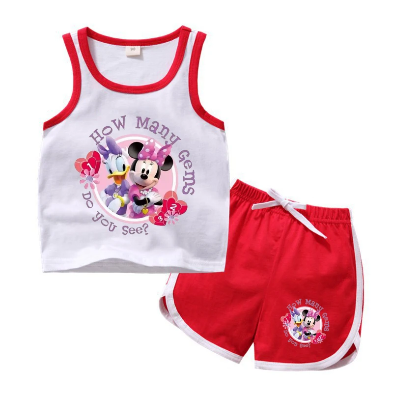 Kids Baby boy Clothing Sets Cartoon Mickey Mouse Clothes Set Cotton Tops + Shorts 2Pcs Sportsuit Summer ropa |