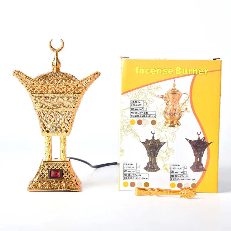 Arabian Muslim Electric Incense Burner Sandalwood Ecoflow Glass Oil Burner Pipe Quemadores De Inciensos Cute Room Decor images - 6