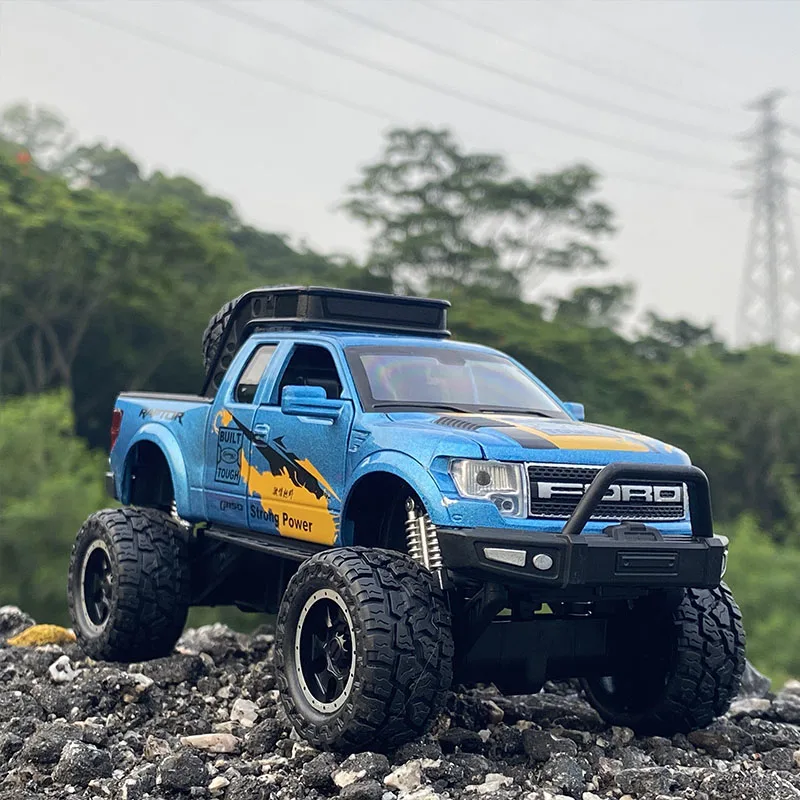 Модель автомобиля Ford Raptor F150 из сплава в масштабе 1:32 литая металлическая игрушка