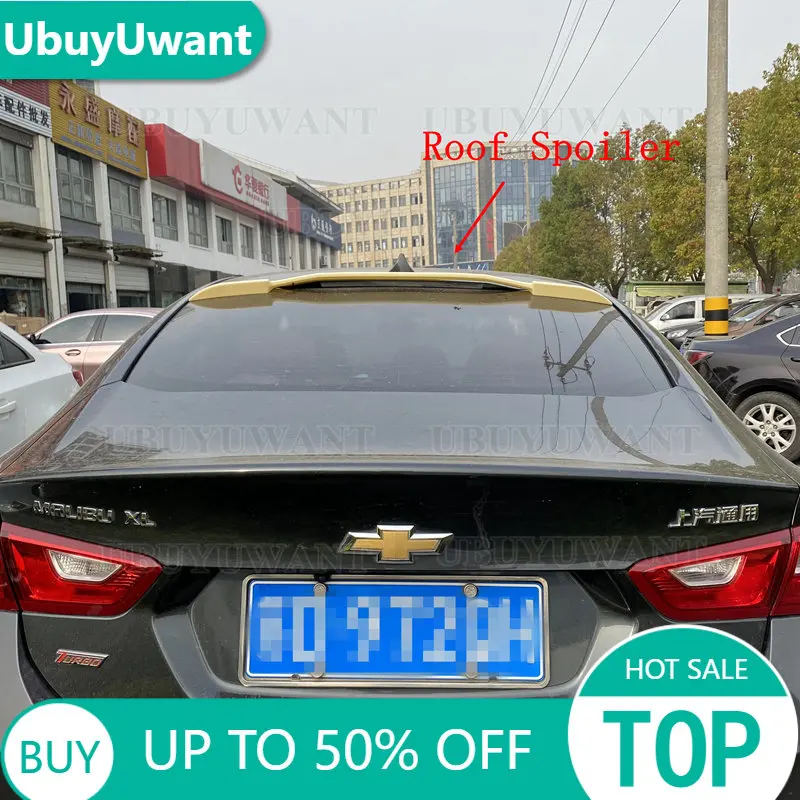 

For Chevrolet Malibu XL 2016 2017 2018 2019 2020 2021 2022 Spoiler High Quality ABS Plastic Rear Roof Spoiler Car Styling