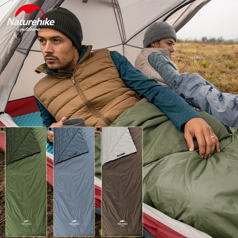 Спальный мешок Naturehike LW180 Сверхлегкий хлопковый спальный для кемпинга на весну и