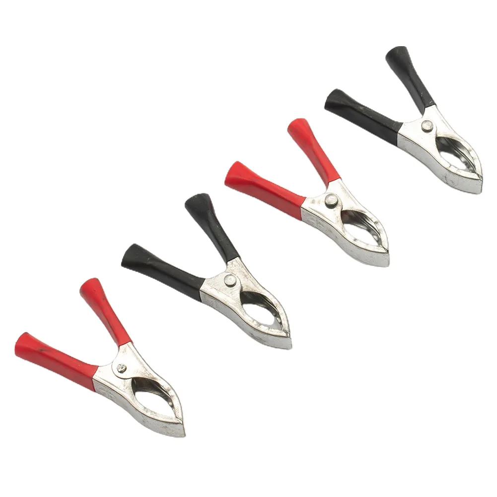 

Clips Alligator Clips Crocodile Insulated Lead Parts Universal Van 30A 4PCS 75MM Accessory Alligator Battery Car